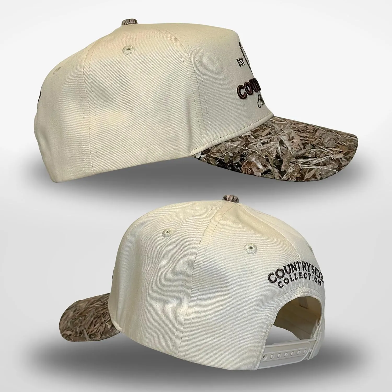 Vintage Western Trucker Hat | Men & Women | Country Cute Caps for Cowgirls Cowboys | Camo Denim Embroidered Cotton | Snapback