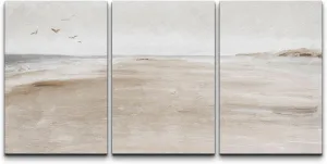 wall26 Canvas Print Wall Art Set Brown Desert Dune Tropical Watercolor Landscape Nature Wilderness Illustrations Modern Art Decorative Rustic Relax Colorful for Bedroom - 16"x24" x 3