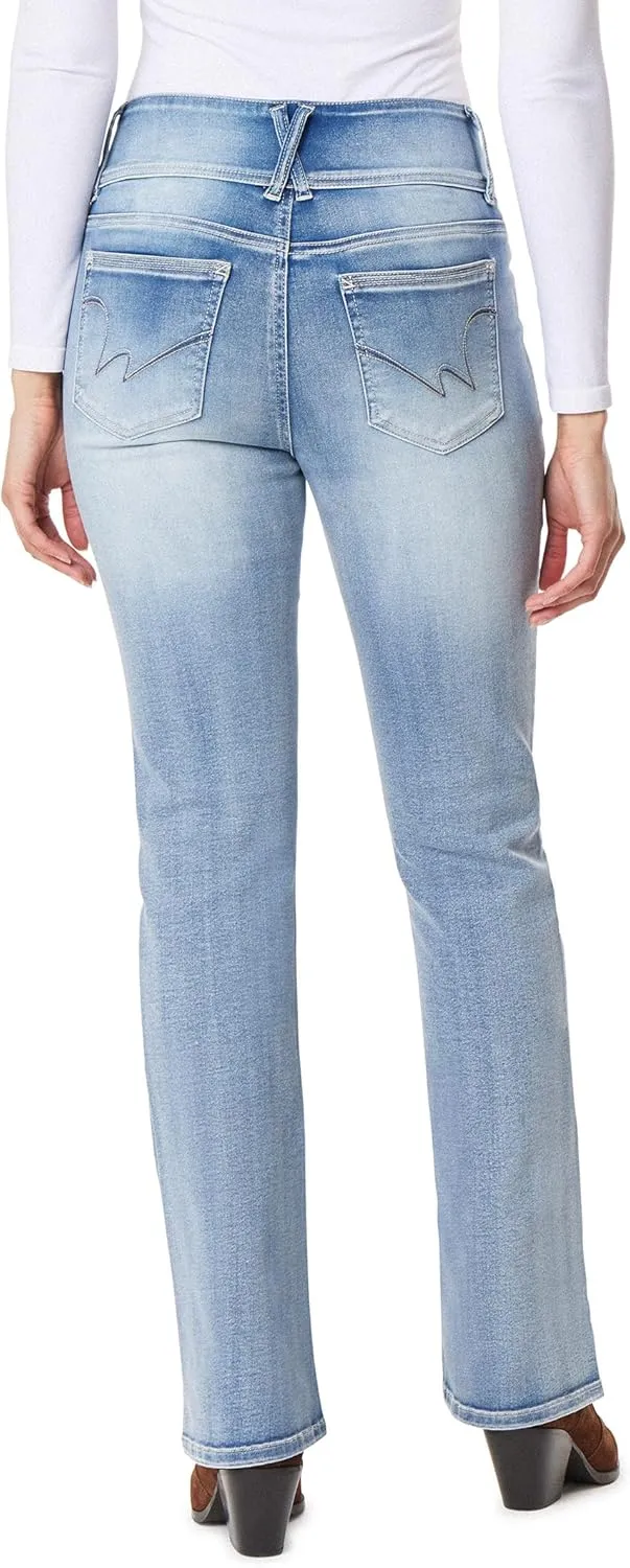 WallFlower Women's Sassy Bootcut High Rise Insta Soft Juniors Jeans