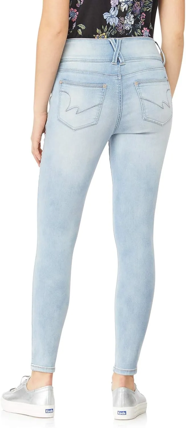 WallFlower Women's Sassy Skinny High-Rise Insta Soft Juniors Jeans (Standard and Plus)