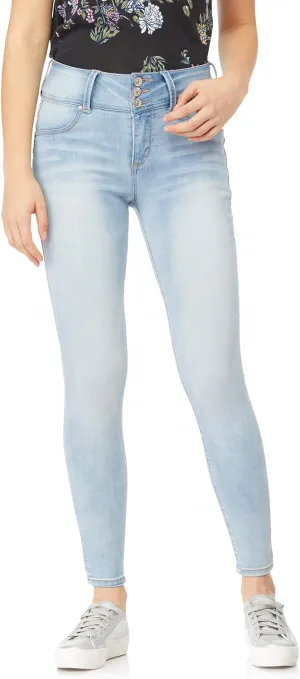 WallFlower Women's Sassy Skinny High-Rise Insta Soft Juniors Jeans (Standard and Plus)