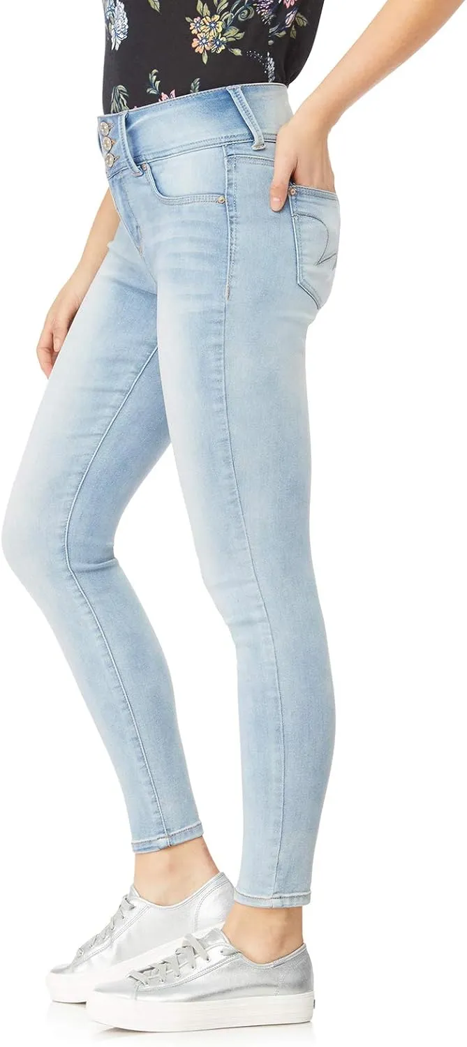 WallFlower Women's Sassy Skinny High-Rise Insta Soft Juniors Jeans (Standard and Plus)
