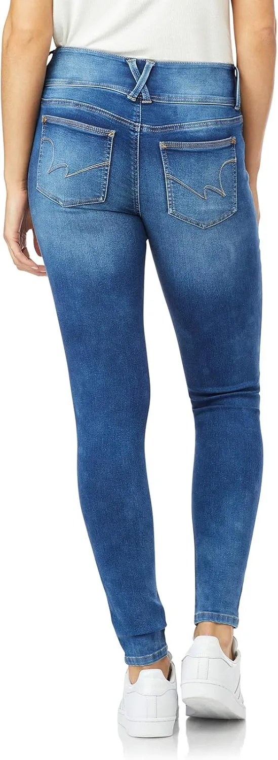 WallFlower Women's Sassy Skinny High-Rise Insta Soft Juniors Jeans (Standard and Plus)