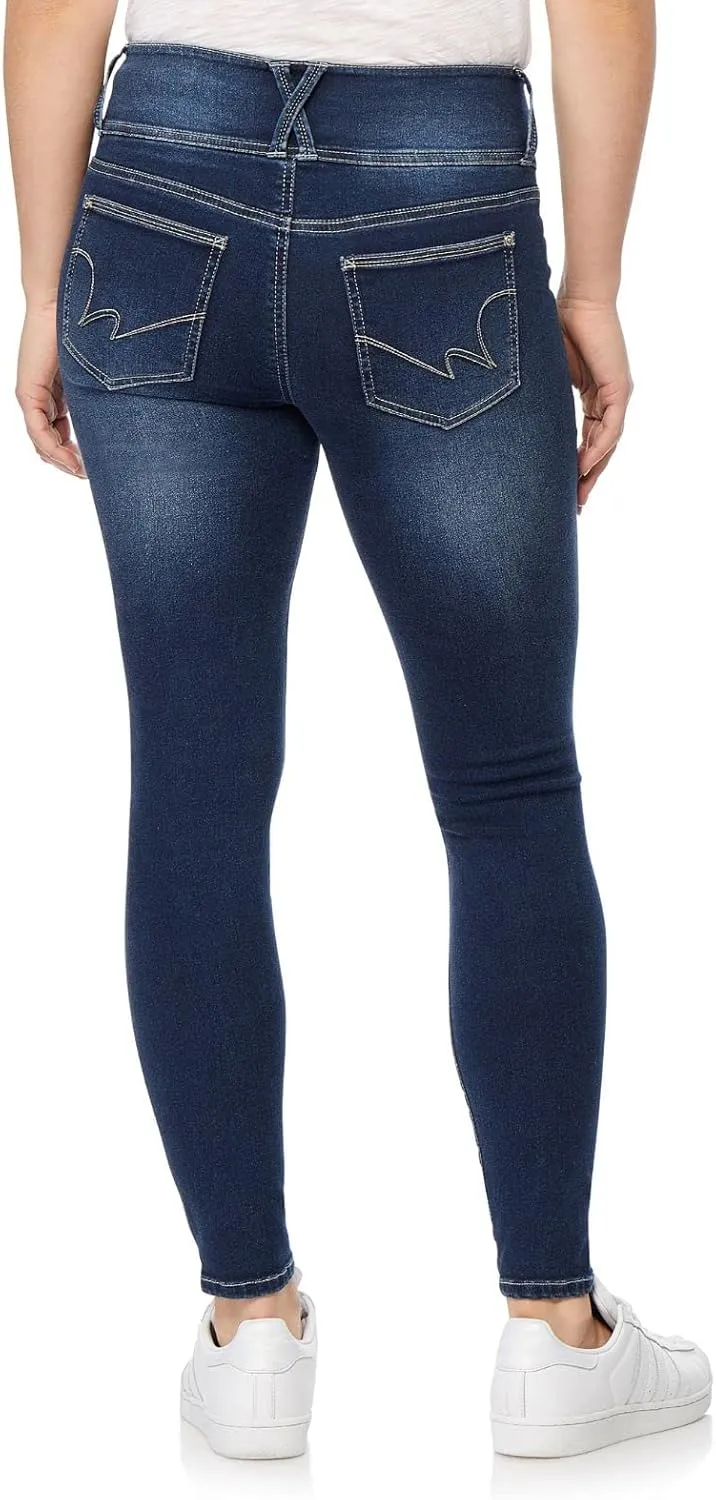 WallFlower Women's Sassy Skinny High-Rise Insta Soft Juniors Jeans (Standard and Plus)