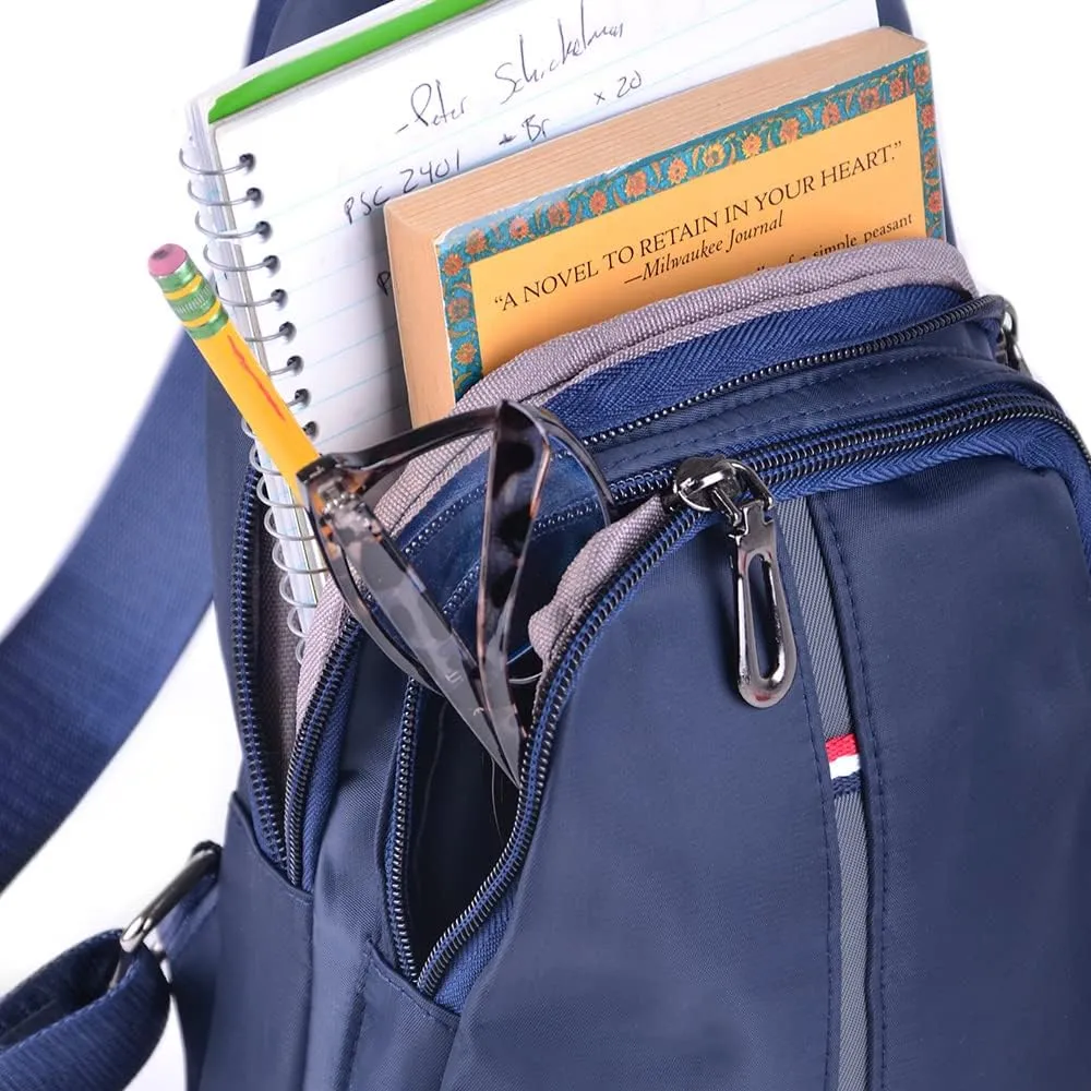 WESTEND Crossbody Nylon Sling Bag Daypack with Adjustable Strap-Small Travel Bag