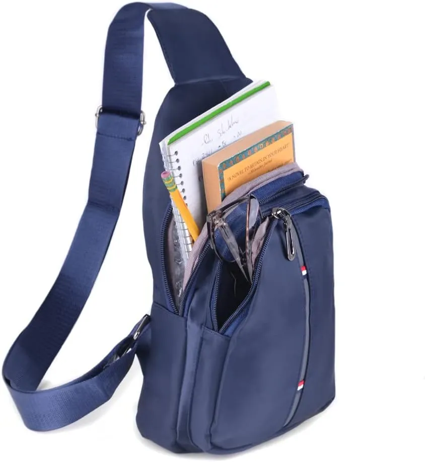 WESTEND Crossbody Nylon Sling Bag Daypack with Adjustable Strap-Small Travel Bag