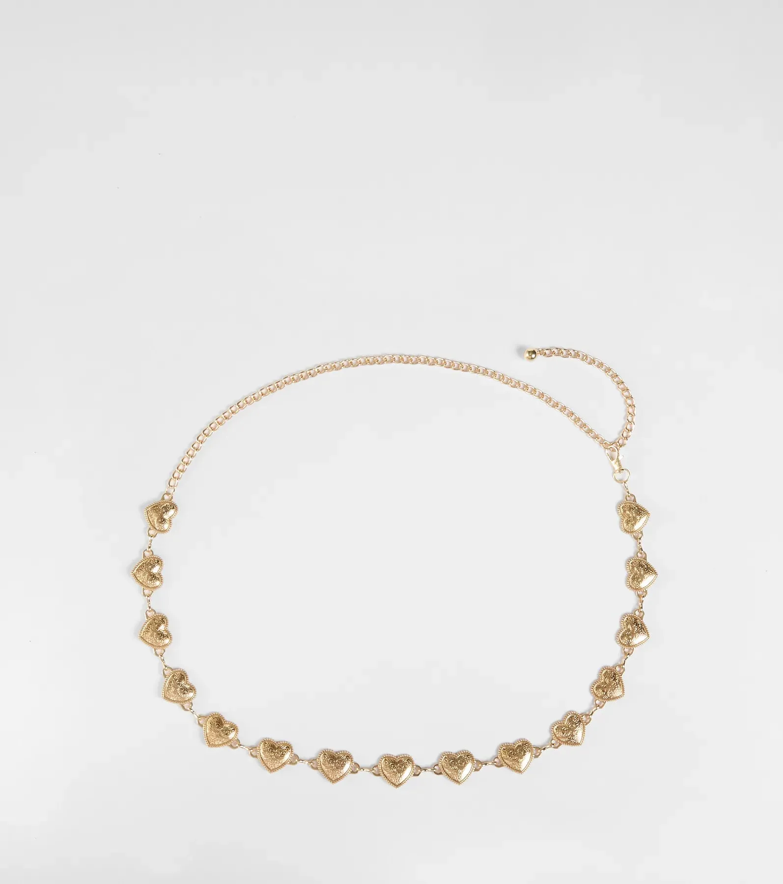Western Cutie Concho Heart Chain Belt