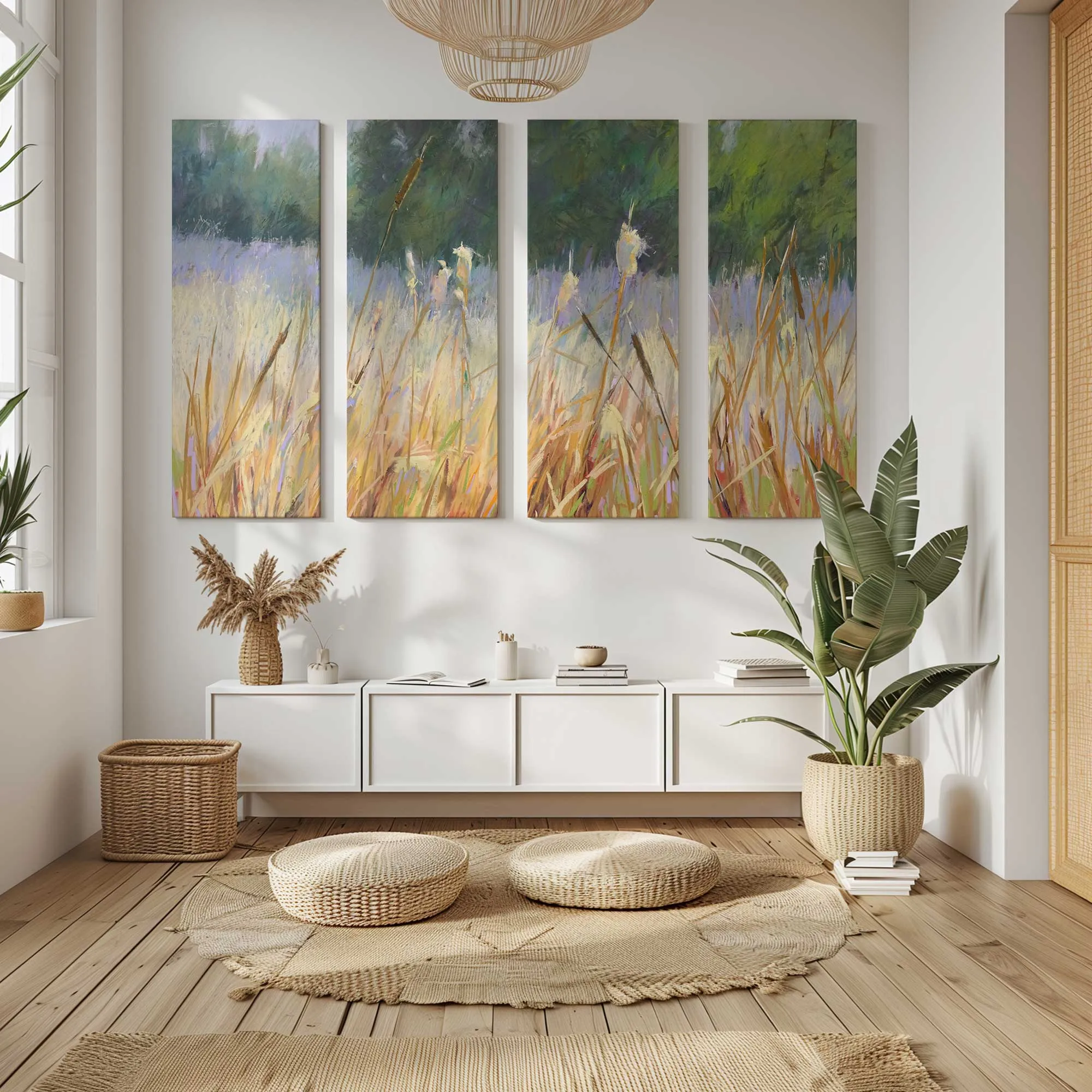 Whispering Reeds Large Canvas Print