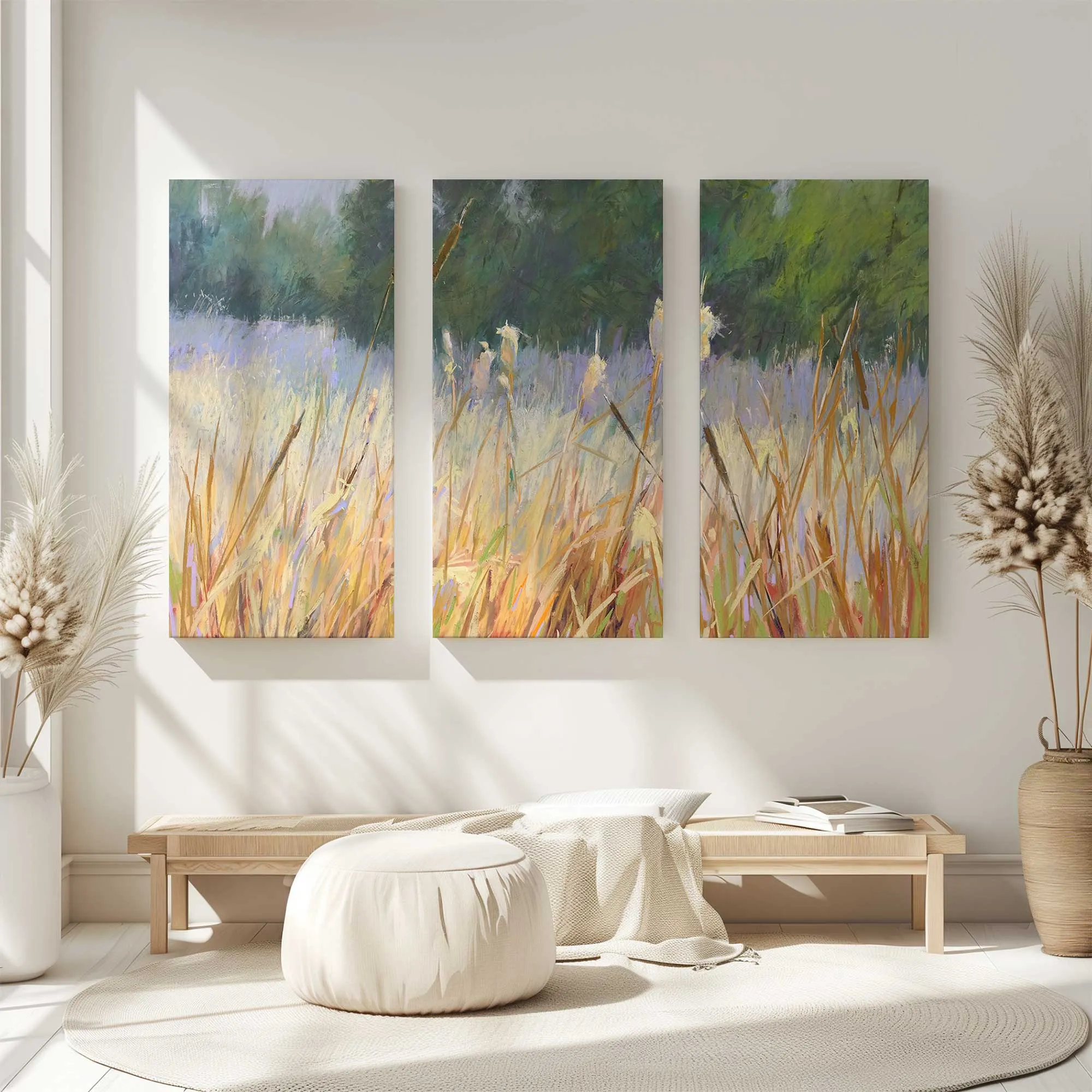 Whispering Reeds Large Canvas Print