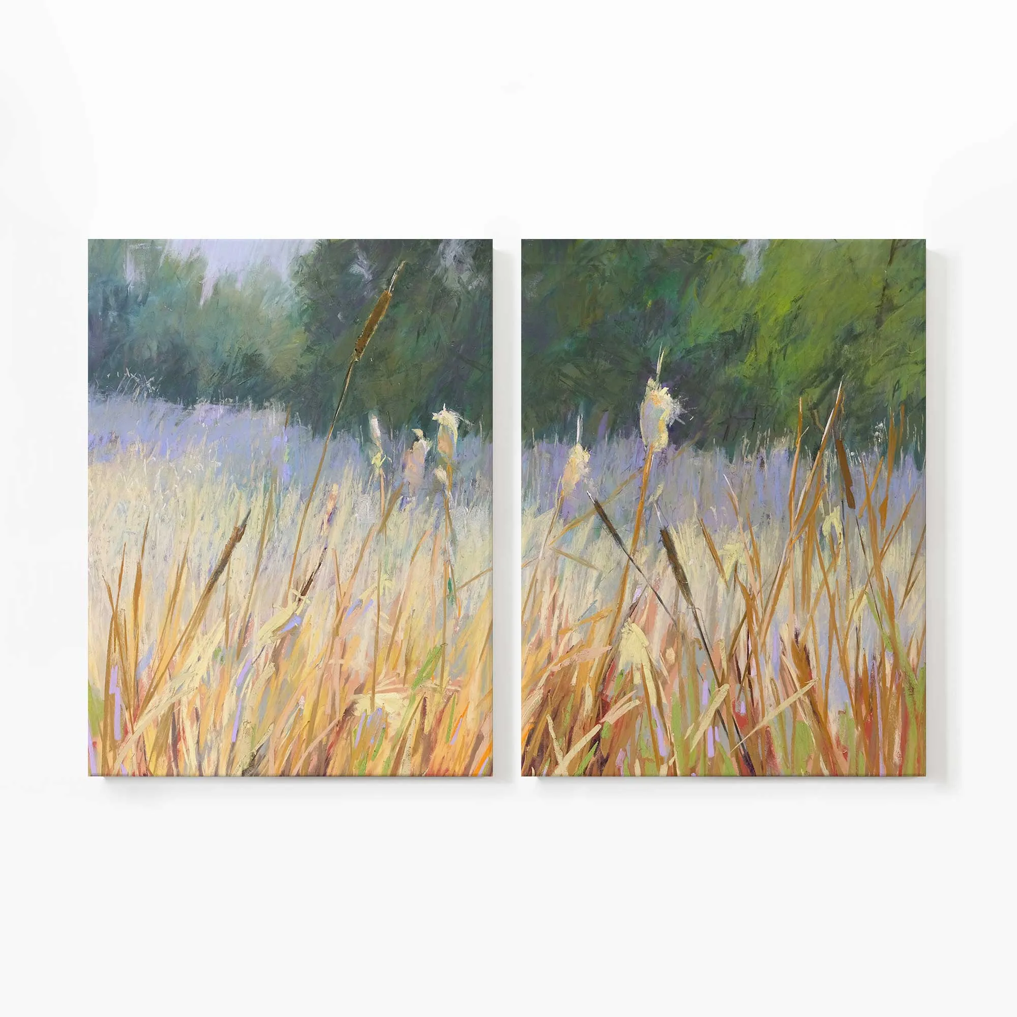 Whispering Reeds Large Canvas Print