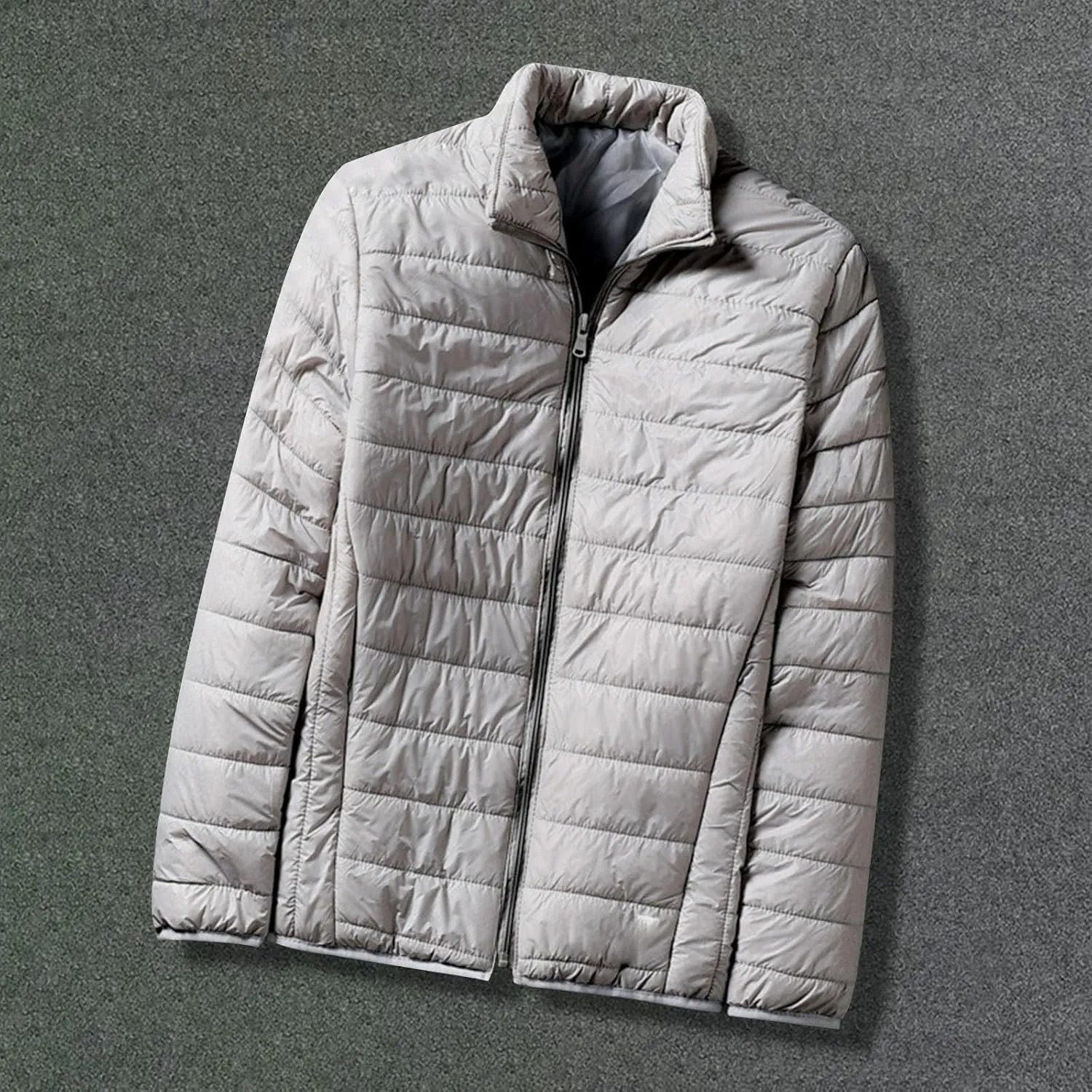 Winter Jackets for Men Lightweight Puffer Jacket Zip Up Padded Coat Outdoor Classic Warm Jacket Packable Bubble Coat