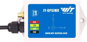 WitMotion WTGAHRS1 10-axis High-stability IMU AHRS Inclinometer, High-precision Acceleration Gyro Angle Magnet Air Pressure GPS, TTL Level, Low-consumption Navigation Position Tracker with GPS Antenna