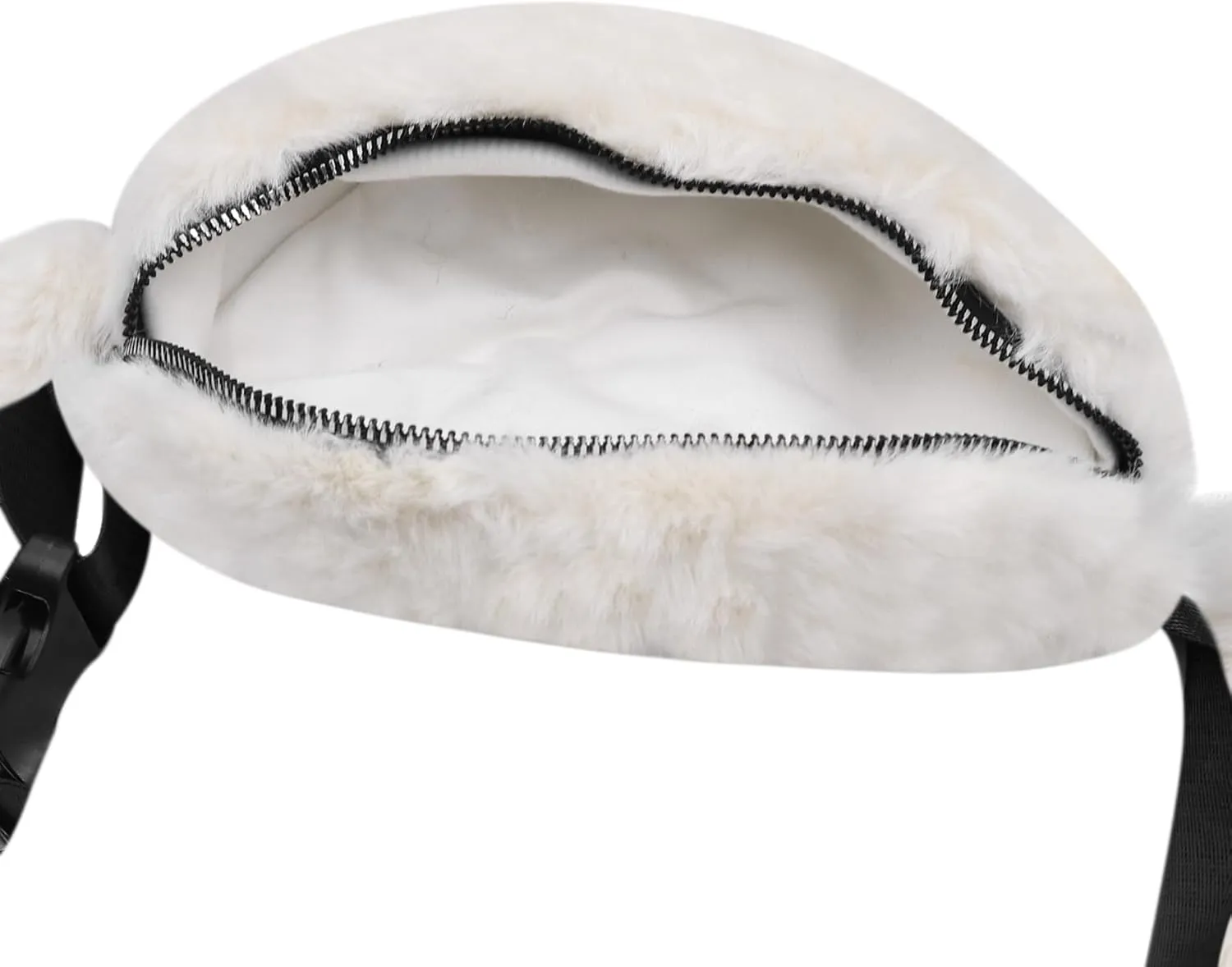 Women Girls Faux Fur Fanny Pack Fashion Plush Waist Pack Winter Belt Bum Bag Coin Phone Pouch Crossbody Chest Bag