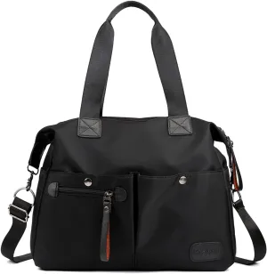 Women Shoulder Bag Nylon Handbag Casual Top Handle Bag Multi Pocket Crossbody Bag