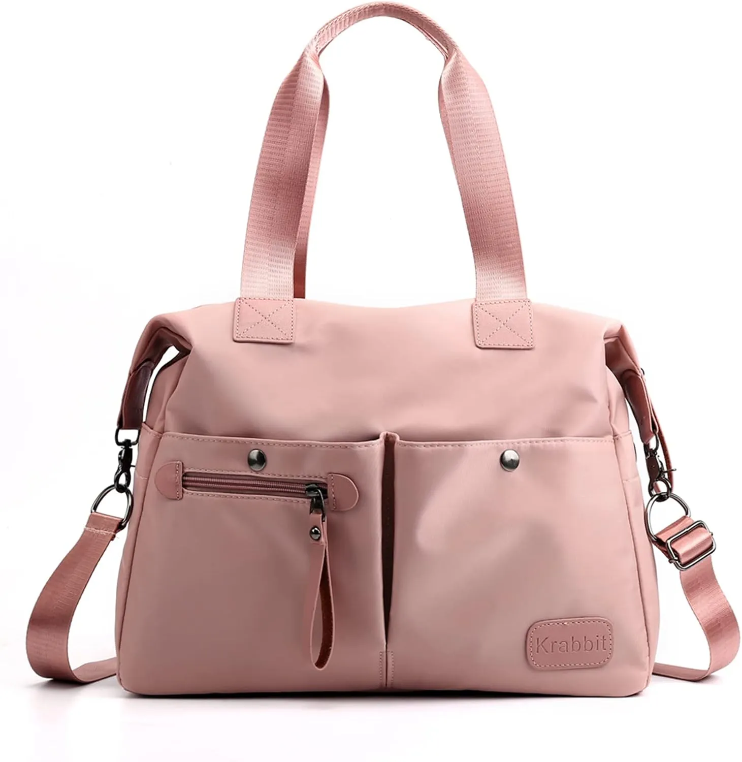 Women Shoulder Bag Nylon Handbag Casual Top Handle Bag Multi Pocket Crossbody Bag
