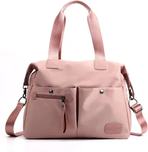 Women Shoulder Bag Nylon Handbag Casual Top Handle Bag Multi Pocket Crossbody Bag