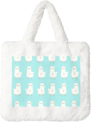 Women Shoulder Clutch Purse Bag Fluffy Fuzzy Faux Fur Cute Tote Handbag