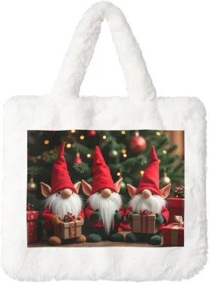 Women Shoulder Clutch Purse Bag Fluffy Fuzzy Faux Fur Cute Tote Handbag