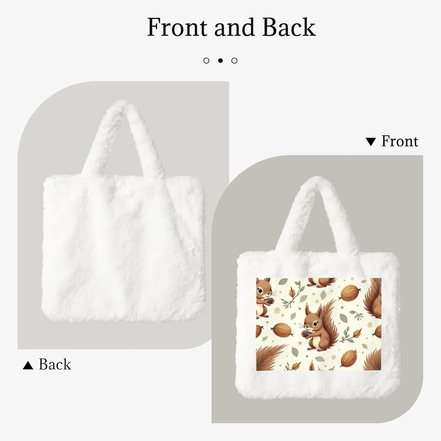 Women Shoulder Clutch Purse Bag Fluffy Fuzzy Faux Fur Cute Tote Handbag