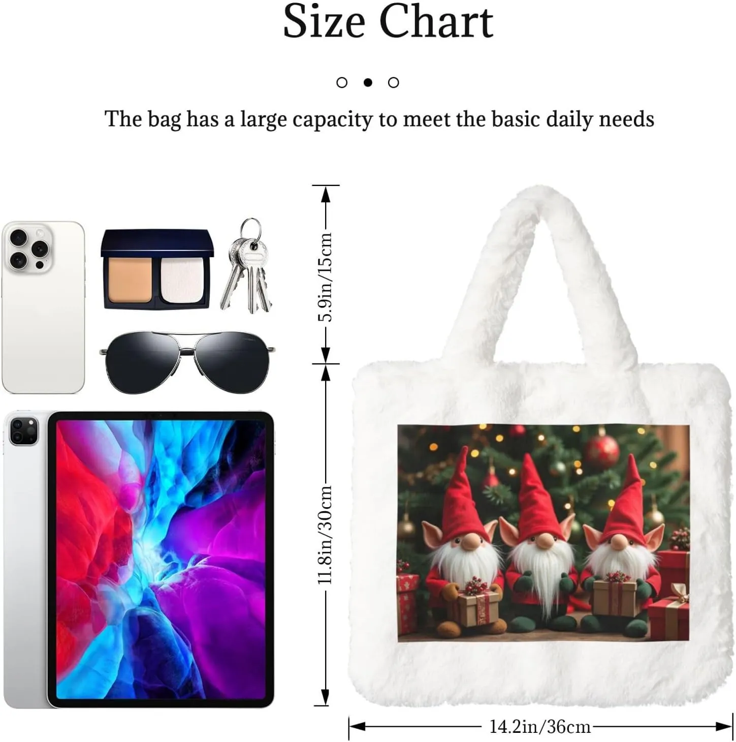 Women Shoulder Clutch Purse Bag Fluffy Fuzzy Faux Fur Cute Tote Handbag