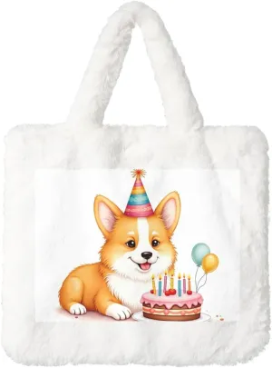 Women Tote Bag Fluffy Faux Fur Handbags Large Capacity Shopping Shoulder Bag Furry Clutch Handbag