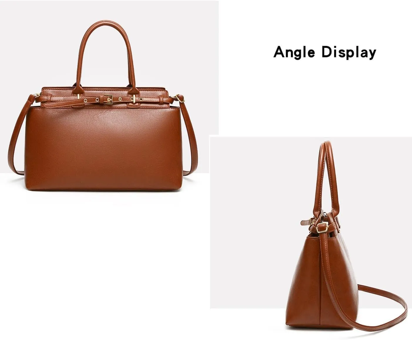 Women's Commuter Handbags Retro Shoulder Bags Tote Bag Magnetic Button Crossbody Bag Purses