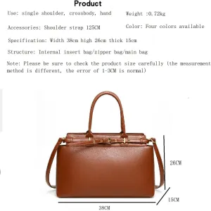 Women's Commuter Handbags Retro Shoulder Bags Tote Bag Magnetic Button Crossbody Bag Purses