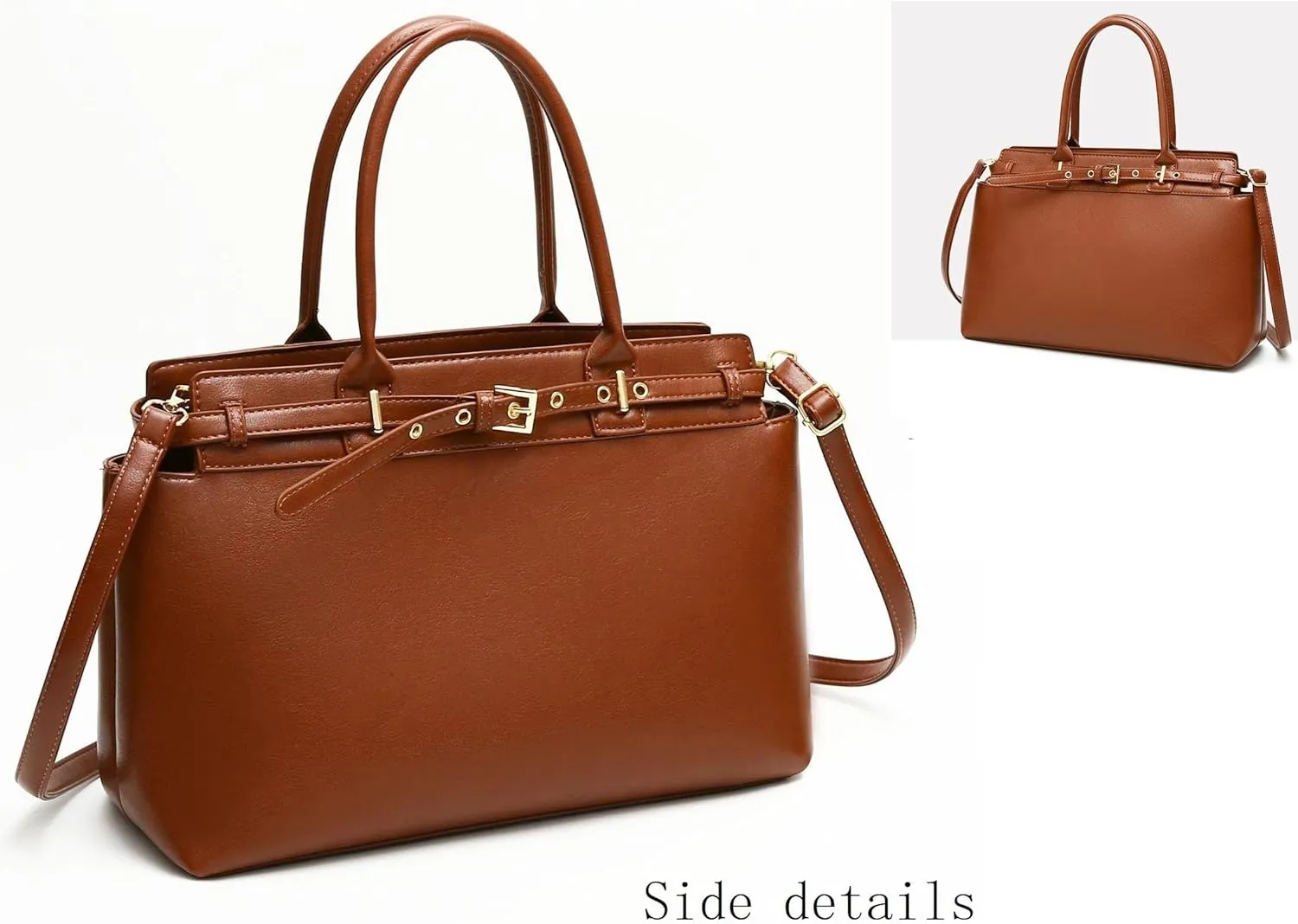 Women's Commuter Handbags Retro Shoulder Bags Tote Bag Magnetic Button Crossbody Bag Purses