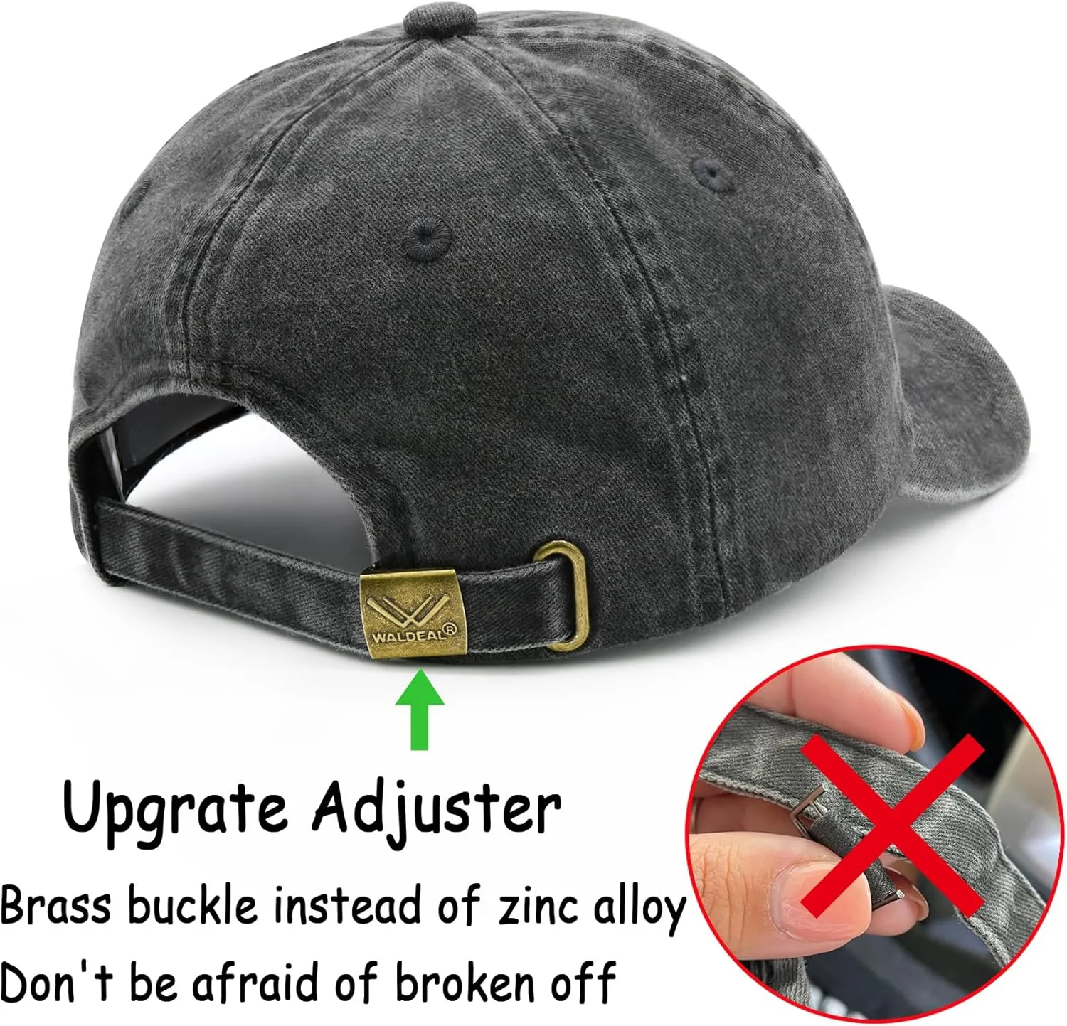 Women's Embroidered Dog Mom Hat Adjustable Denim Baseball Cap