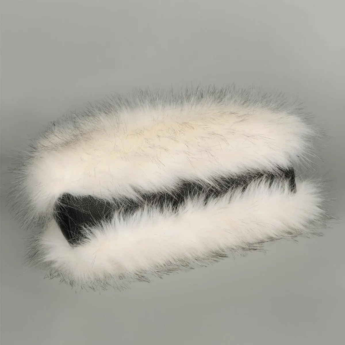 Women's Furry Shoulder Handbags Faux Fur Work Tote Bag for Women Fluffy Satchel Handbags Wristlet Zipper Purses