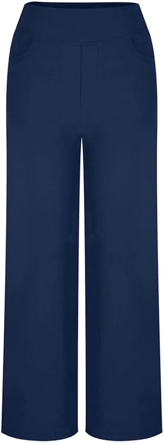 Womens Jeans Stretchy High Waist Wide Leg Baggy Jeans Loose Fit Casual Denim Pants with Pockets Trendy Outfits