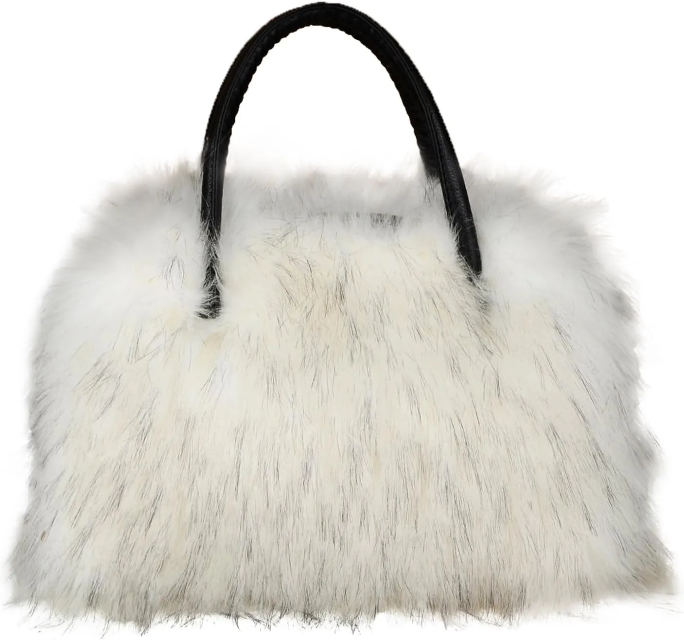 Women's Shoulder Handbags Faux Fur Tote Bag Fluffy Satchel Handbags for Women, Mom, Friend, Bridesmaids