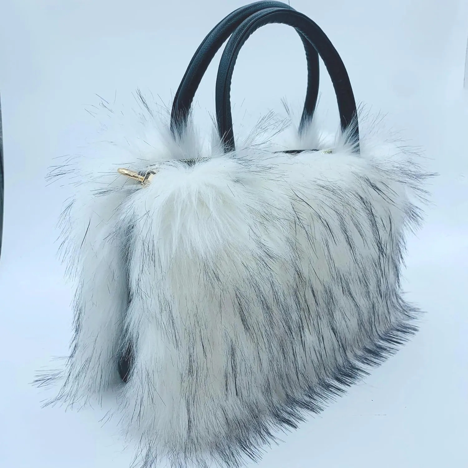Women's Shoulder Handbags Faux Fur Tote Bag Fluffy Satchel Handbags for Women, Mom, Friend, Bridesmaids