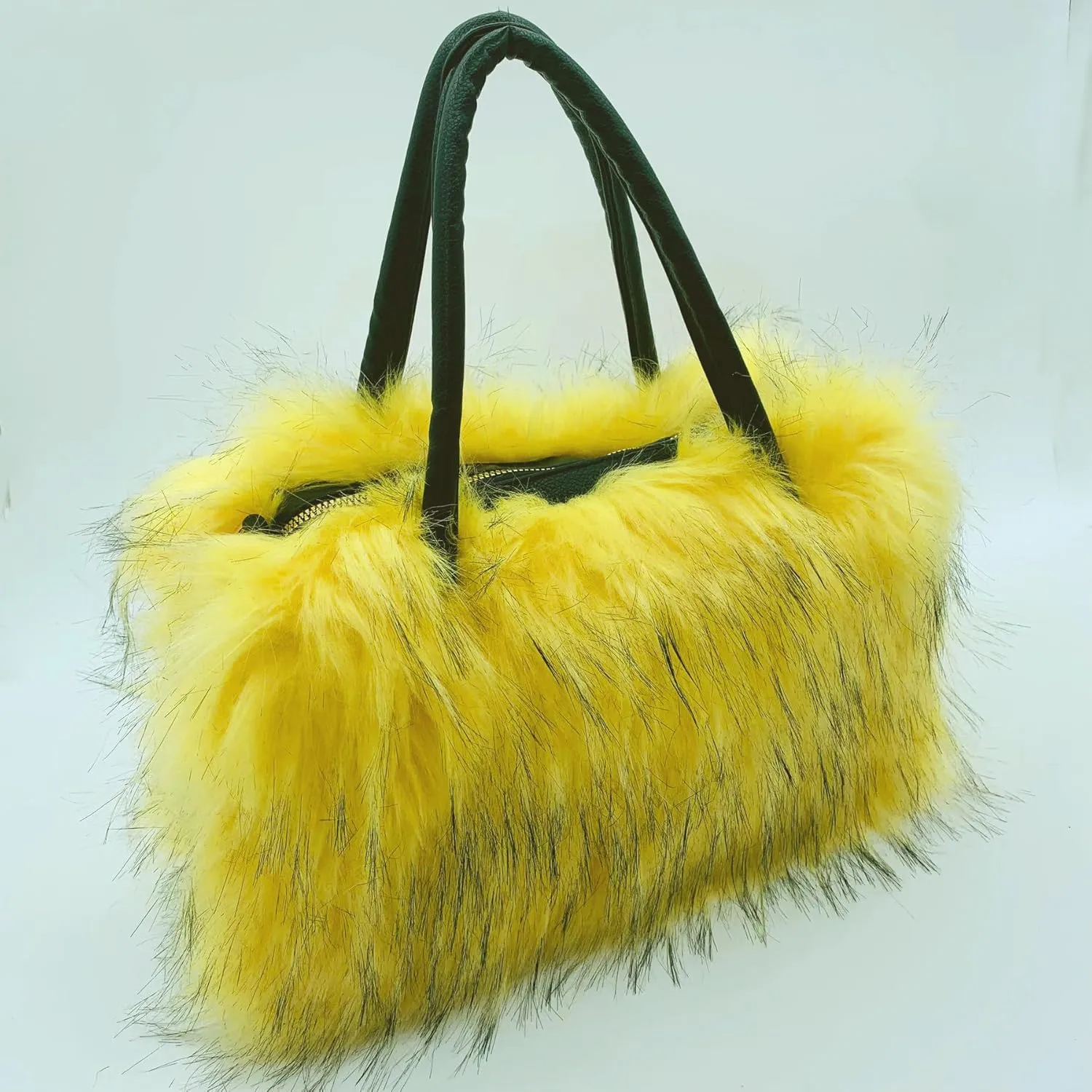 Women's Shoulder Handbags Faux Fur Tote Bag Fluffy Satchel Handbags for Women, Mom, Friend, Bridesmaids