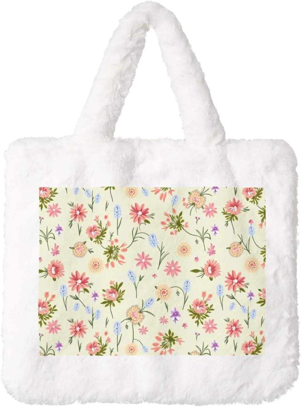 Women's Shoulder Handbags Fluffy Tote Bag Fashion Shoulder Bag for Women