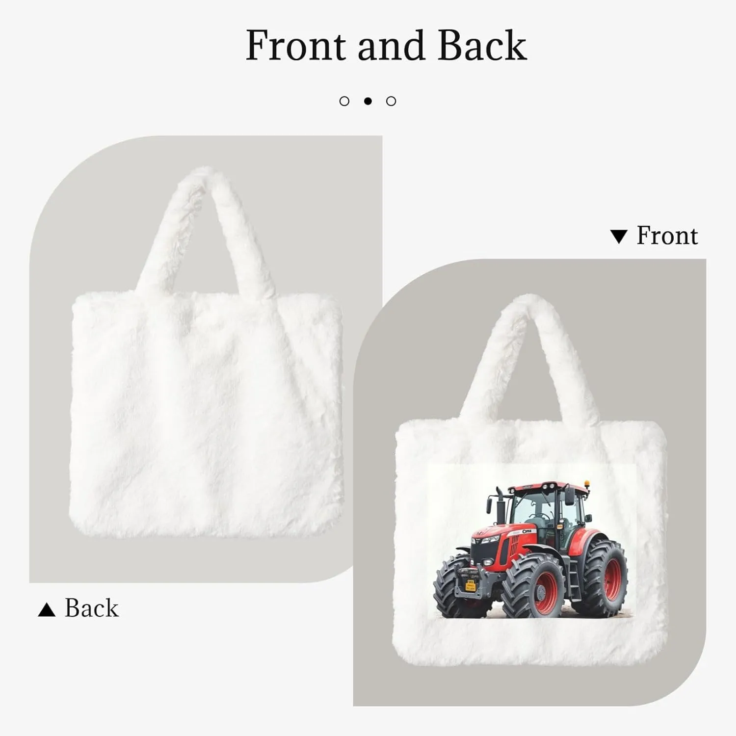 Women's Shoulder Handbags Fluffy Tote Bag Fashion Shoulder Bag for Women