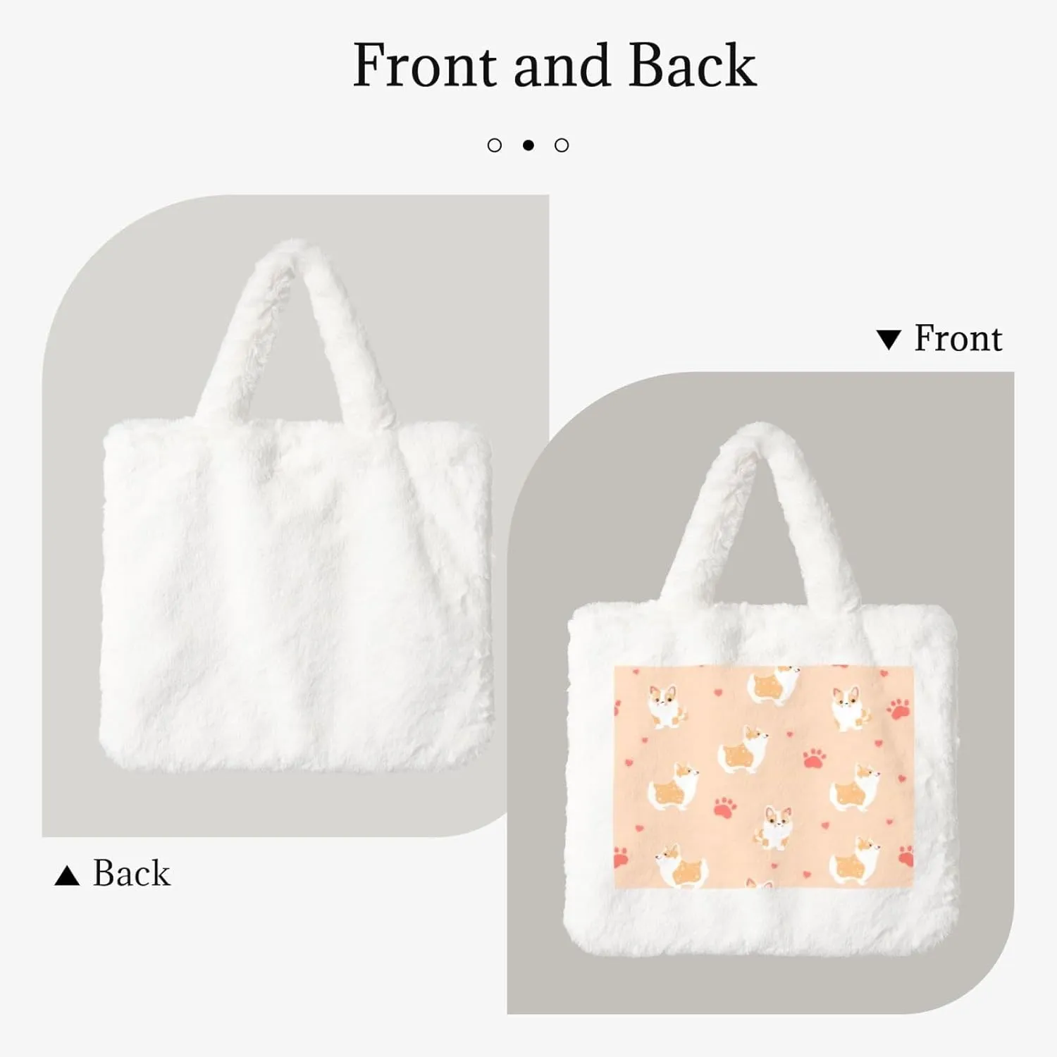 Women's Shoulder Handbags Fluffy Tote Bag Fashion Shoulder Bag for Women