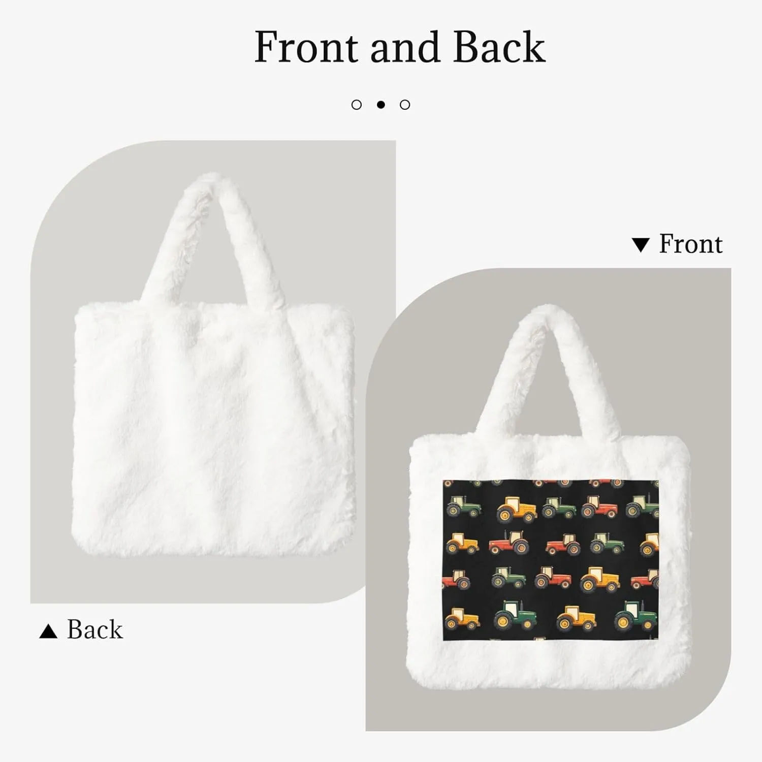 Women's Shoulder Handbags Fluffy Tote Bag Fashion Shoulder Bag for Women