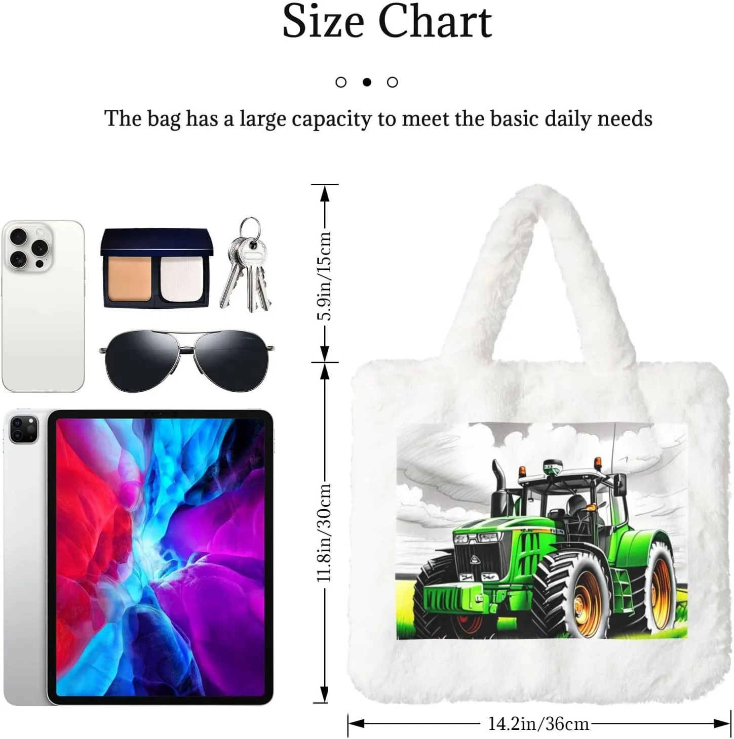Women's Shoulder Handbags Fluffy Tote Bag Fashion Shoulder Bag for Women
