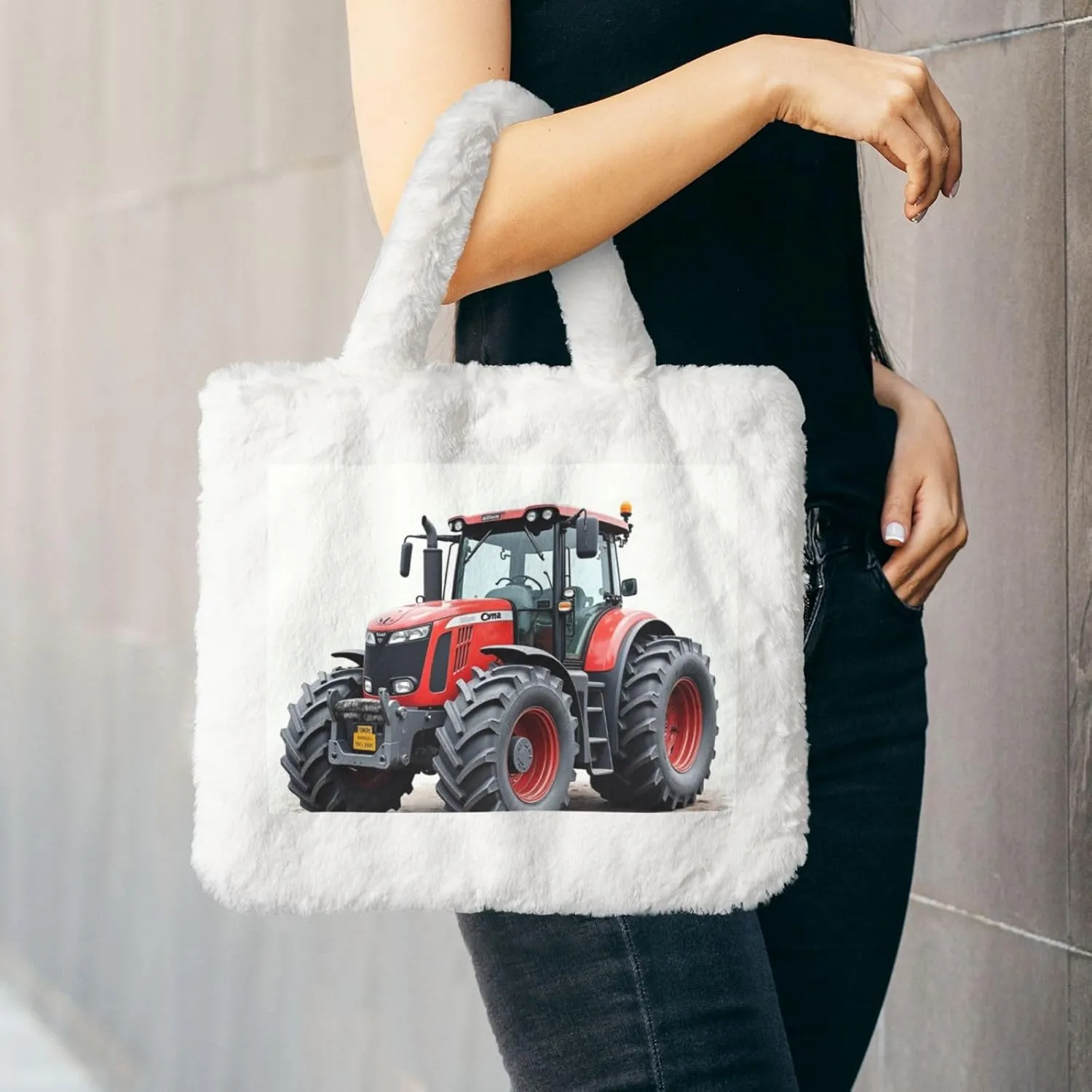 Women's Shoulder Handbags Fluffy Tote Bag Fashion Shoulder Bag for Women
