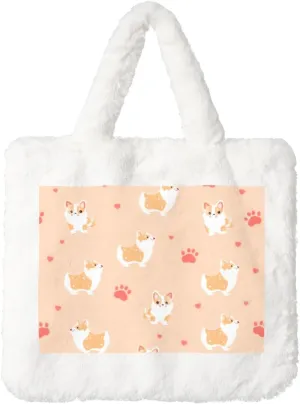 Women's Shoulder Handbags Fluffy Tote Bag Fashion Shoulder Bag for Women