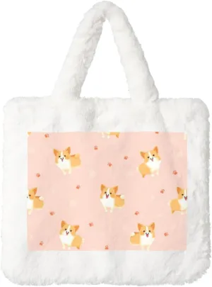 Women's Shoulder Handbags Fluffy Tote Bag Fashion Shoulder Bag for Women