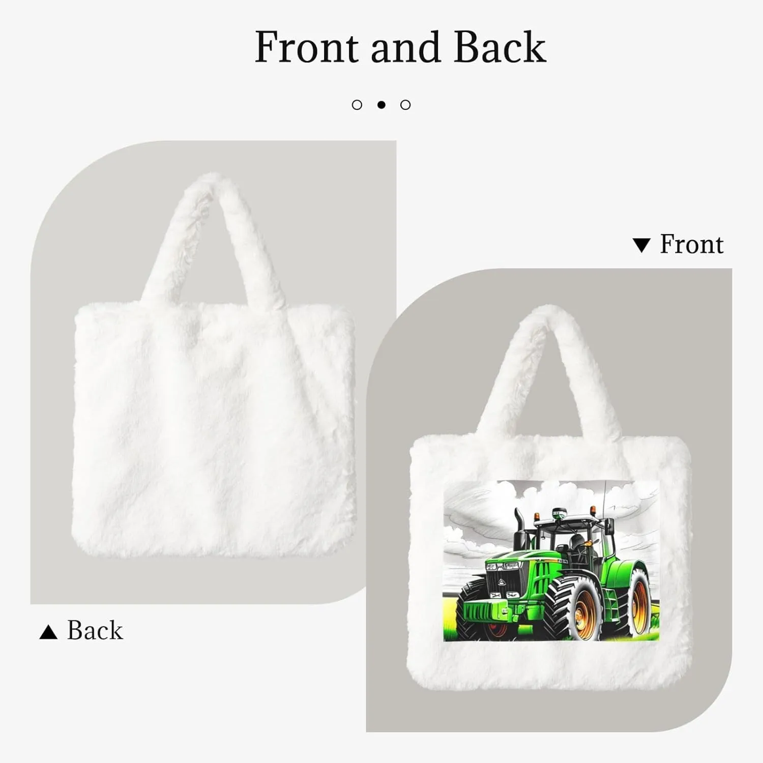 Women's Shoulder Handbags Fluffy Tote Bag Fashion Shoulder Bag for Women