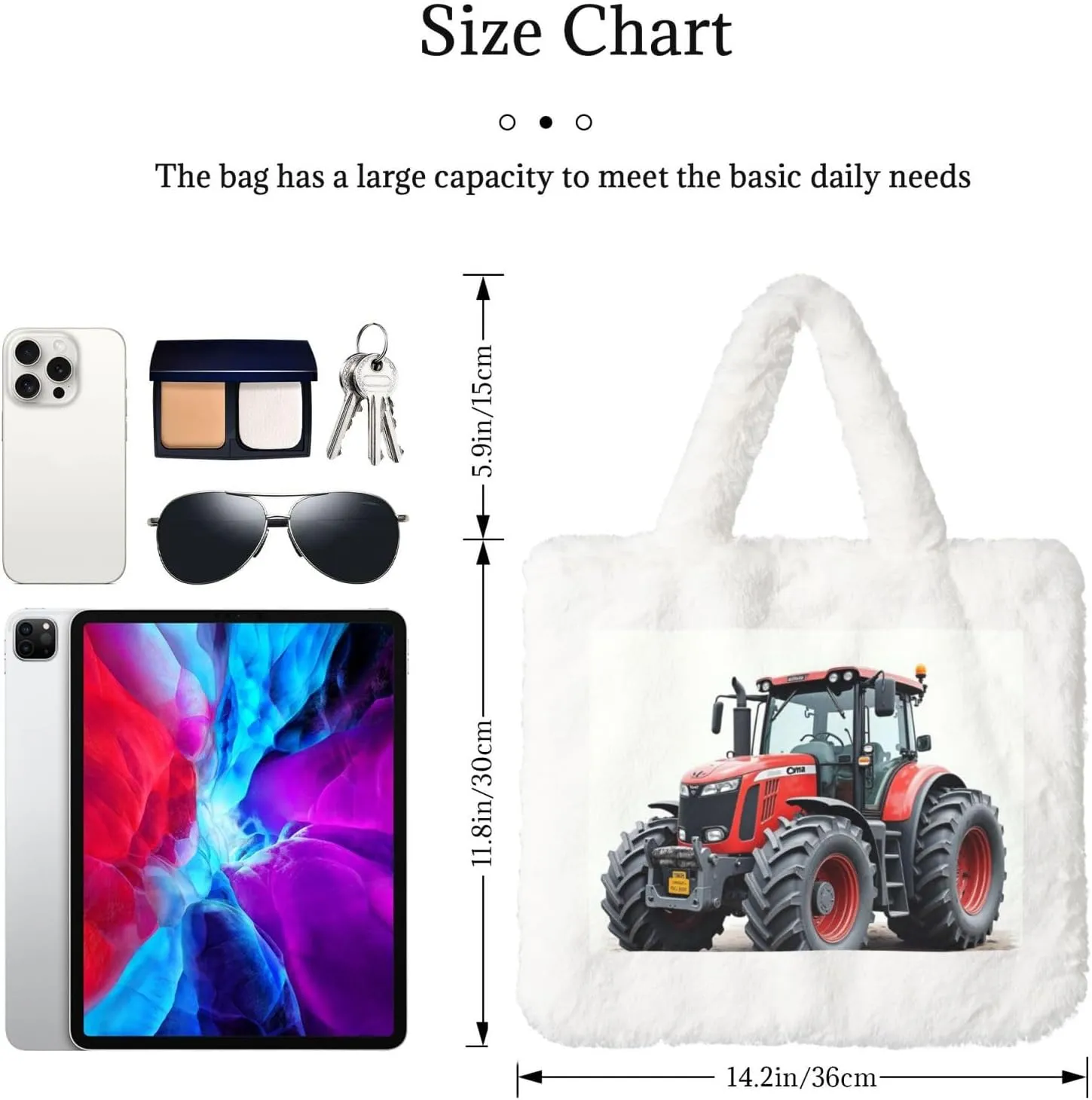 Women's Shoulder Handbags Fluffy Tote Bag Fashion Shoulder Bag for Women