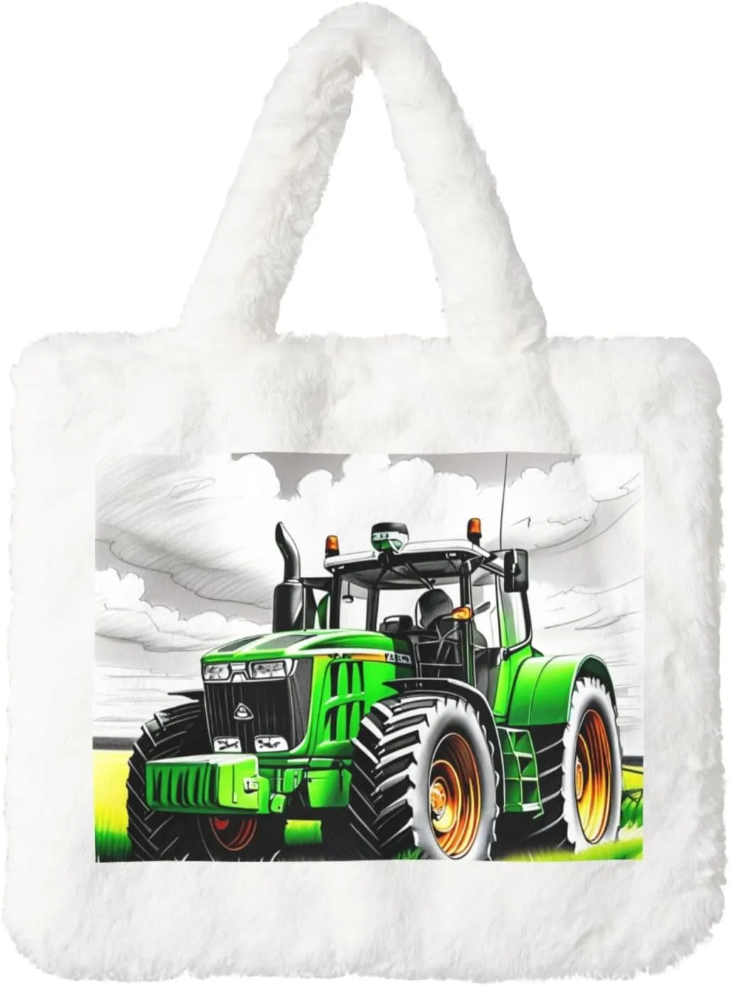 Women's Shoulder Handbags Fluffy Tote Bag Fashion Shoulder Bag for Women