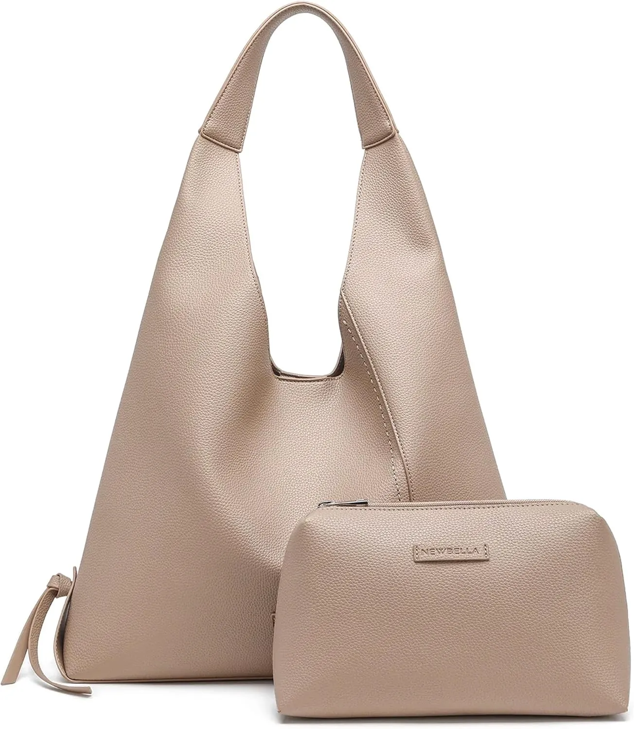 Women's Vegan Leather Hobo Shoulder Bag - Lightweight Spacious Handbag for Work Commute, Travel & Daily Use
