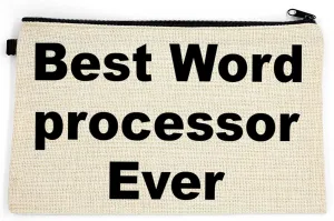 Word Processor Makeup Bag, Gift For Word Processor, Best Word Processor Ever, Toiletry Bag, Birthday Gift For Her, Makeup Bag For Women, Christmas Gift Bag