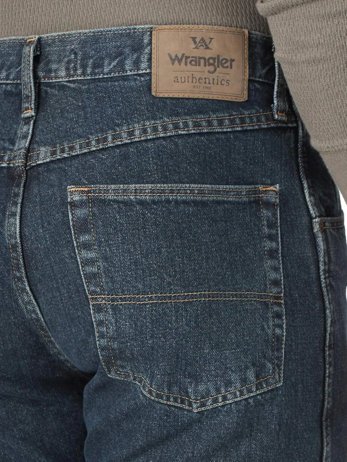 Wrangler Authentics Men's Classic 5-Pocket Regular Fit Cotton Jean