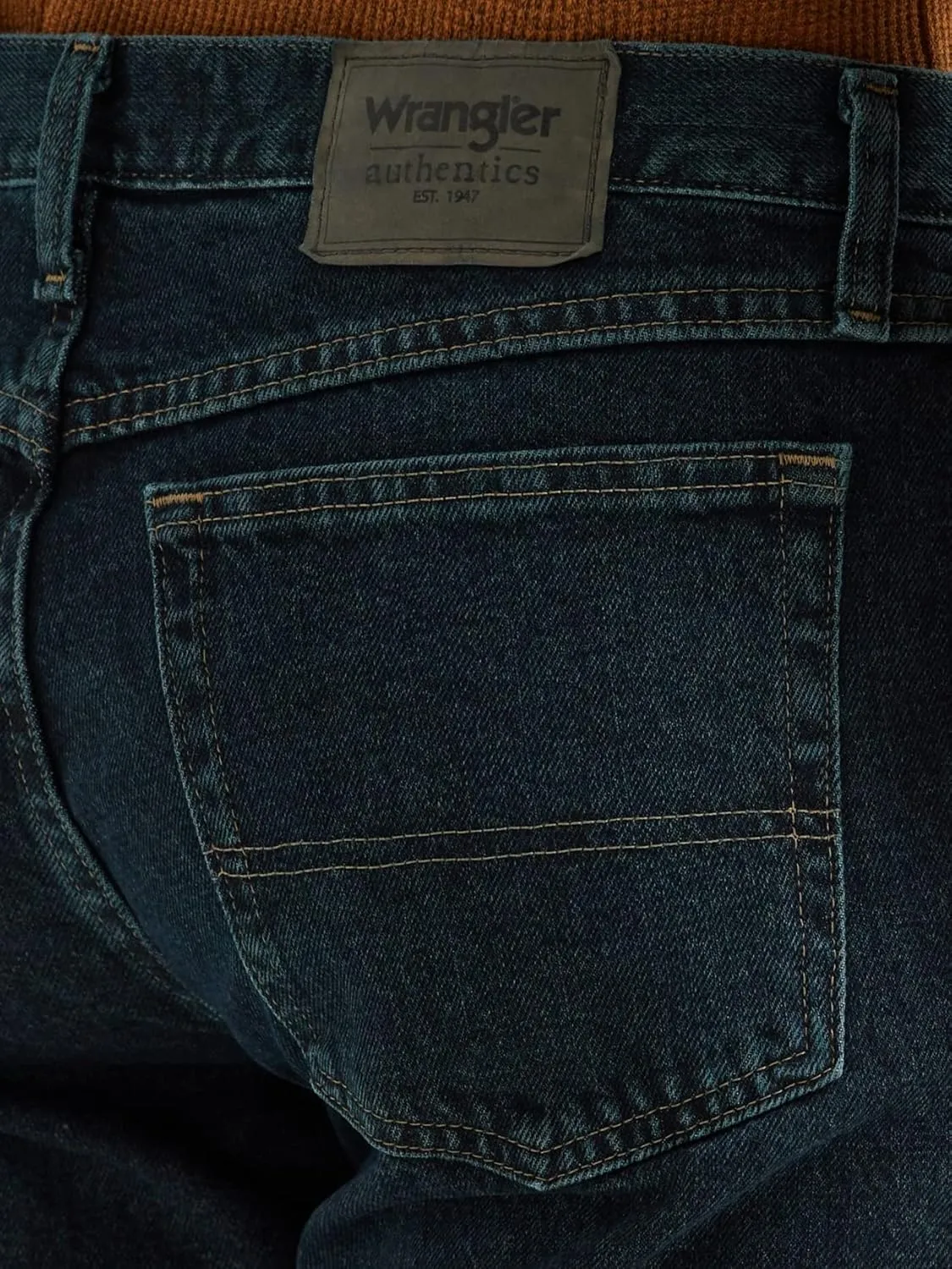 Wrangler Authentics Men's Classic 5-Pocket Relaxed Fit Cotton Jean