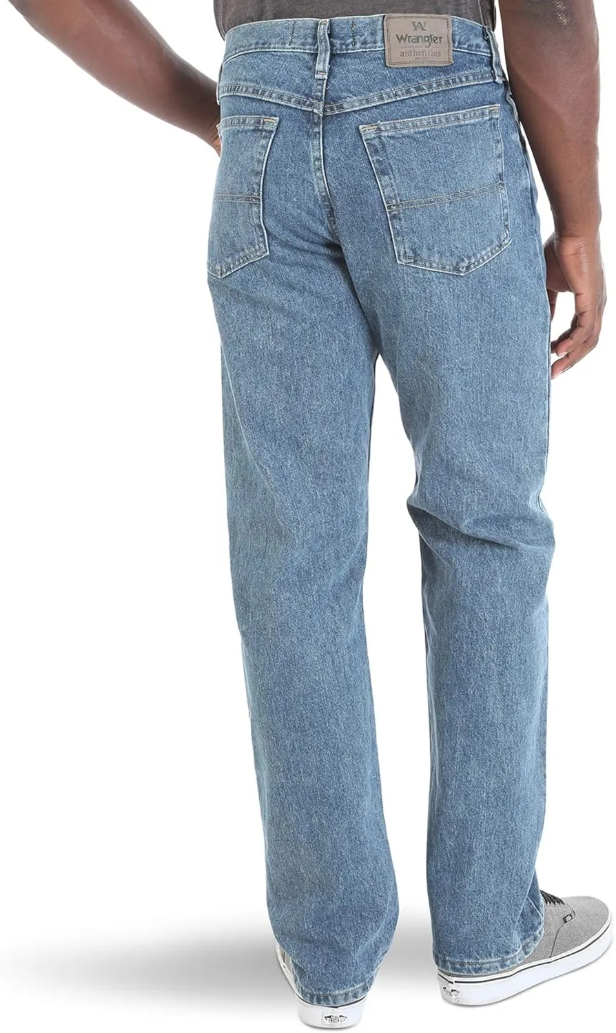Wrangler Authentics Men's Classic 5-Pocket Relaxed Fit Cotton Jean